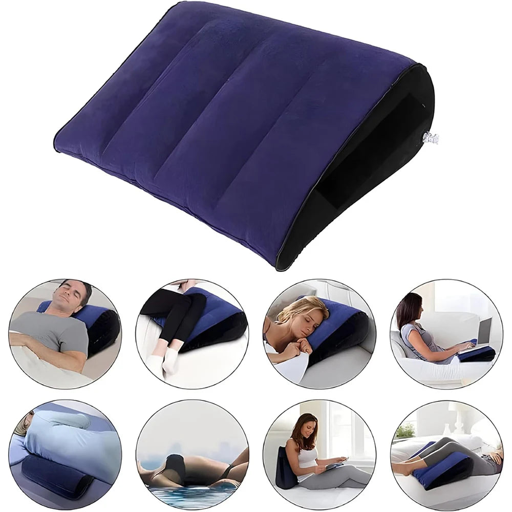 Portable Triangle Inflatable Pillow