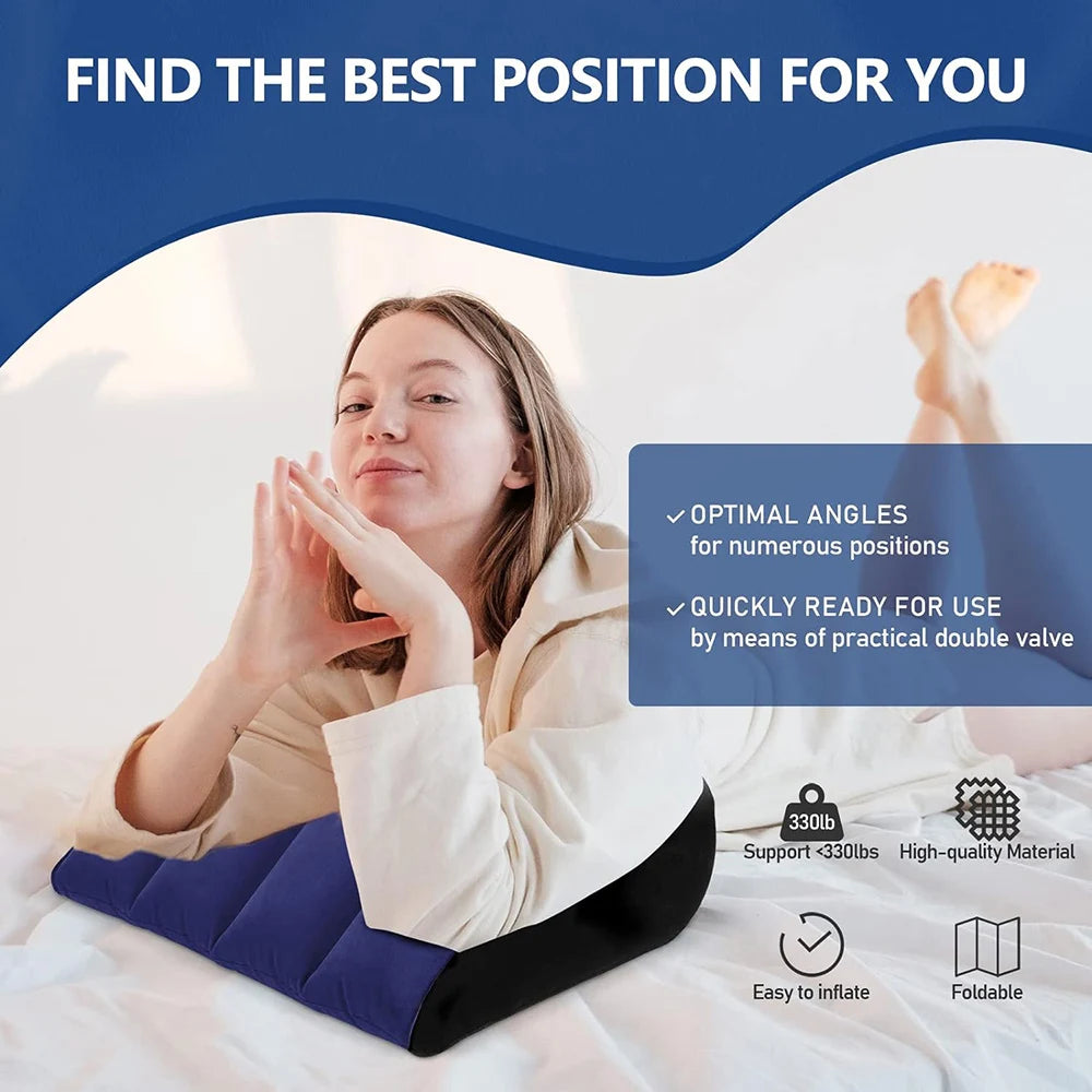 Portable Triangle Inflatable Pillow