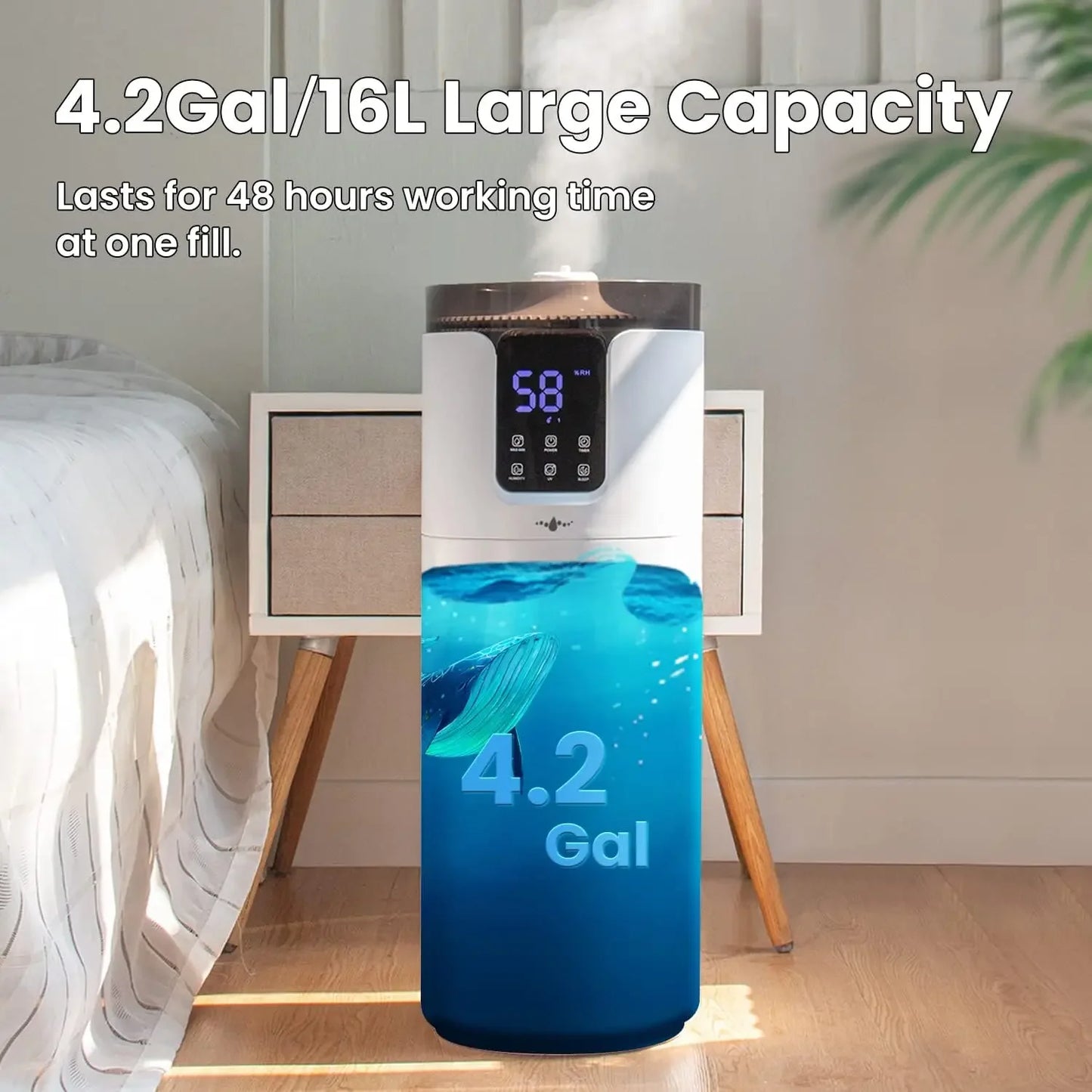 Cool Mist Top Fill Floor Humidifiers