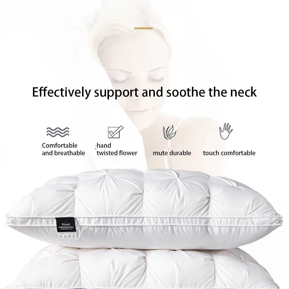 Liv-Esthete White Goose Down Pillow