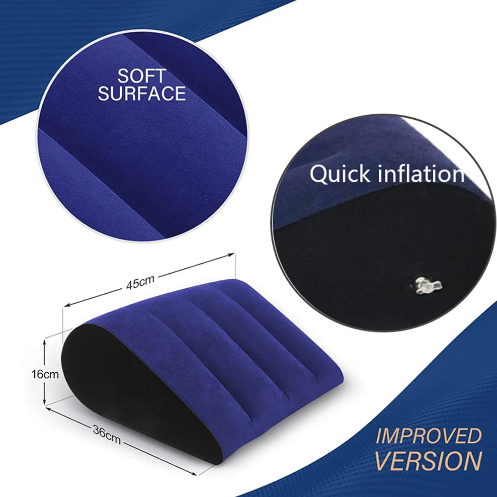 Portable Triangle Inflatable Pillow