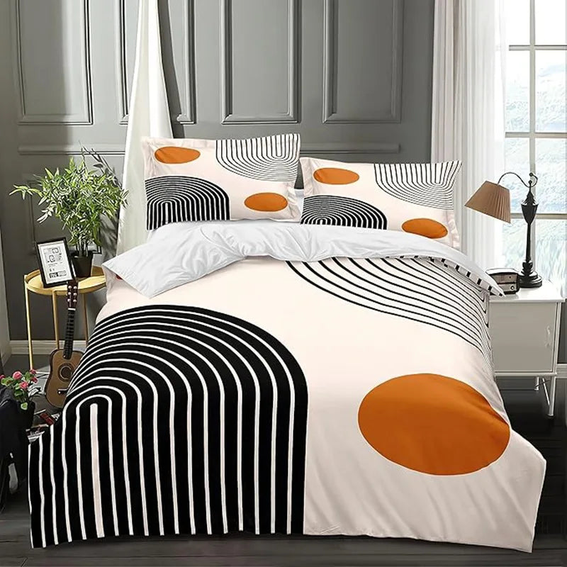 Rainbow Sun Circles Boho Bedding Sets